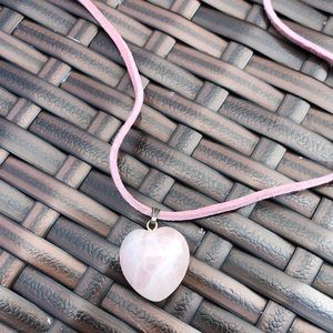 Hand-made heart crystal choker